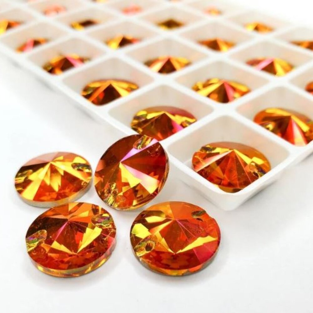 Swarovski Elements 14mm Astral Pink Sew On Rivolis